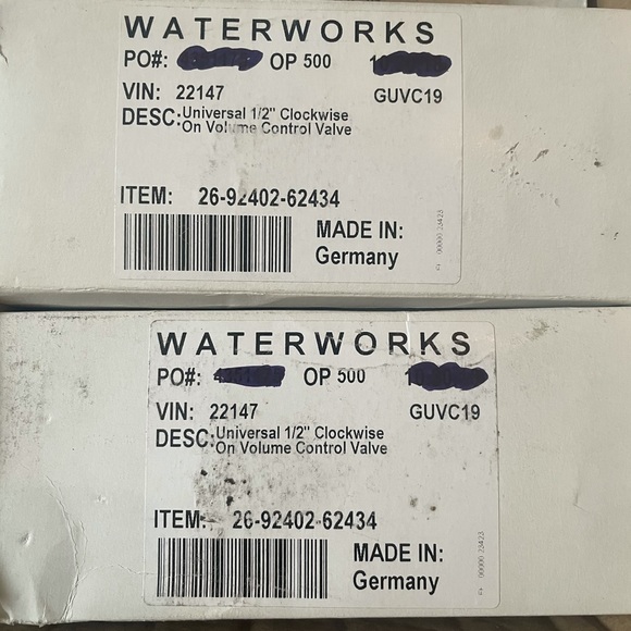 COPY - Waterworks Universal 1/2 Inch Clockwise On Volume Control Valve - Picture 9 of 9